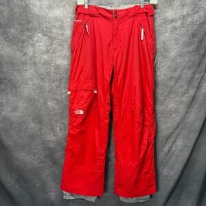 The North Face HyVent Womens Red Insulated Ski Snowboard Cargo Pants Size L